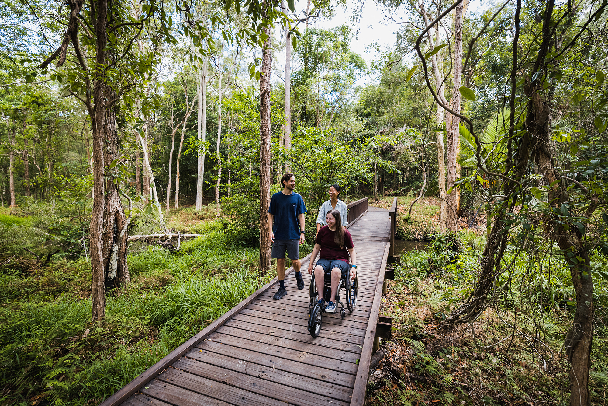 Bushland - trail wheelchair bridge